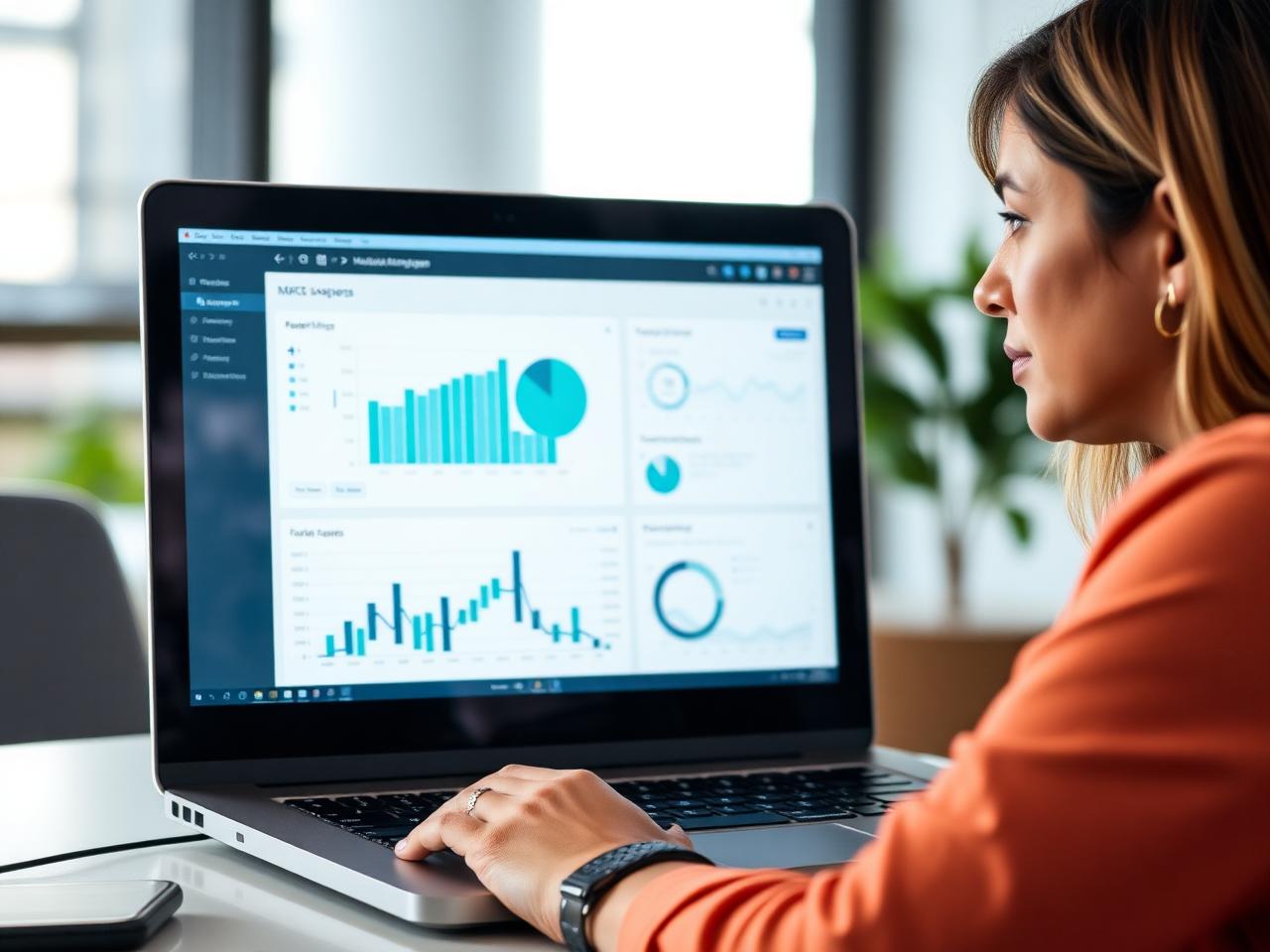 Gestor analisando dashboard de saúde pública municipal